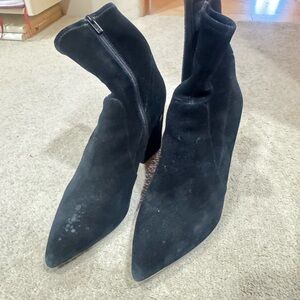 Loeffler Randall Black Suede Ankle Boots